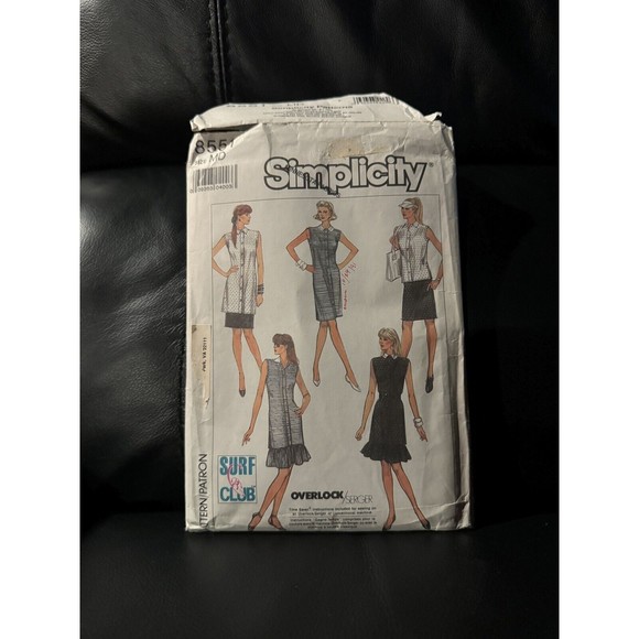 Simplicity 8551 Sewing Pattern Crafts Size Medium Ladies Dress Skirt Tunic Top - Picture 1 of 4